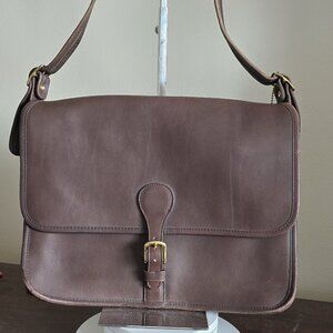 Vintage Coach Letter Brief Brown, #5210 Rare, New York City, 80's